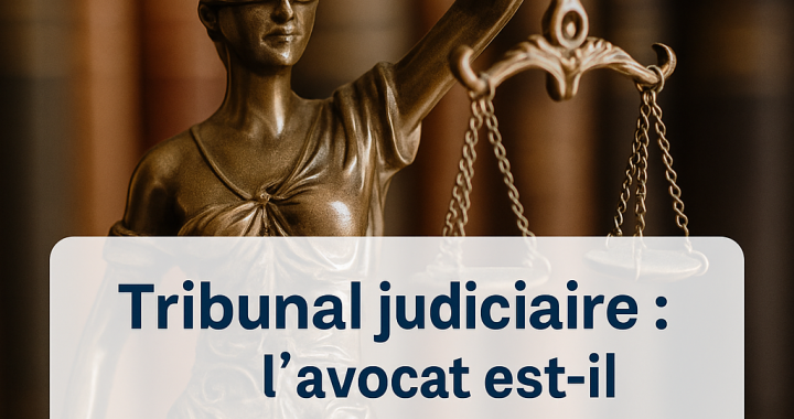 Avocat obligatoire devant le Tribunal judiciaire