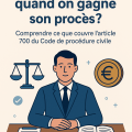 Qui paye l’avocat quand on gagne son procès ?
